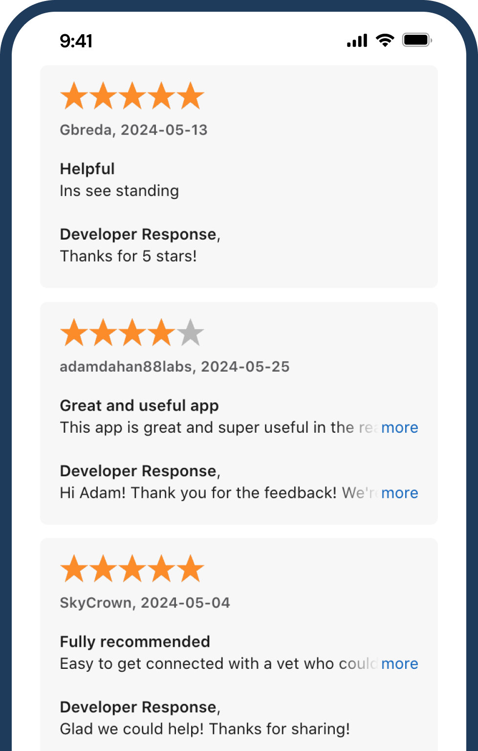 Vetster app reviews on iphone